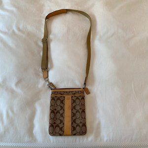 Tan Coach Crossbody Bag